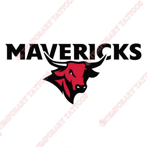 Nebraska Omaha Mavericks Customize Temporary Tattoos Stickers NO.5396